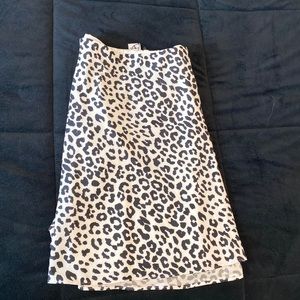 Black Cheetah Print Skirt